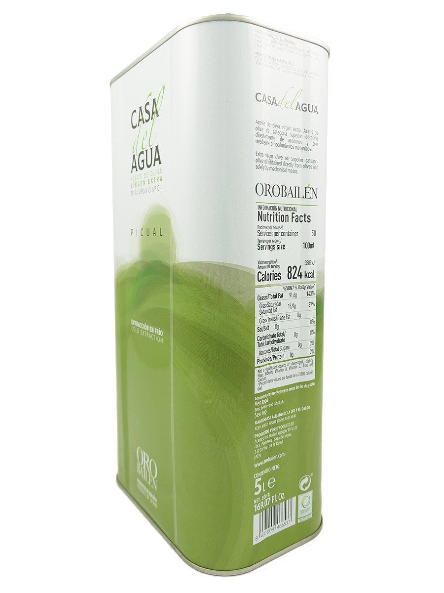 Casa del Agua Picual 5L Tin 4-Pack