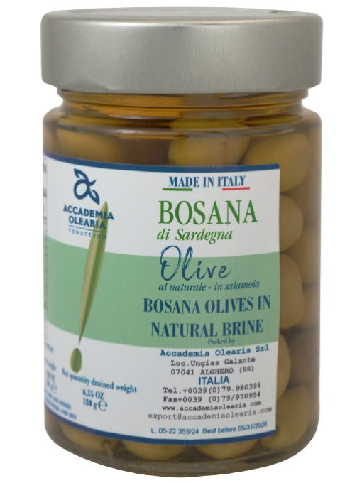 Accademia Olearia Bosana Olives in Brine (Single Unit)
