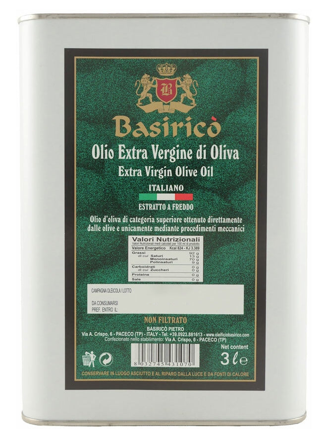 Basirico Unfiltered 3L Tin 4-Pack