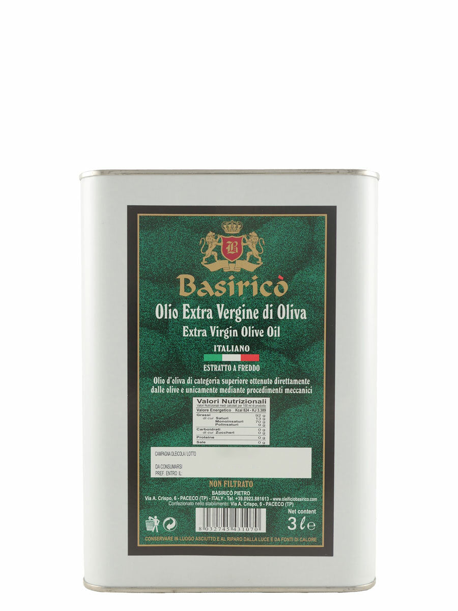 Basirico Unfiltered 3L Tin (Single Unit)