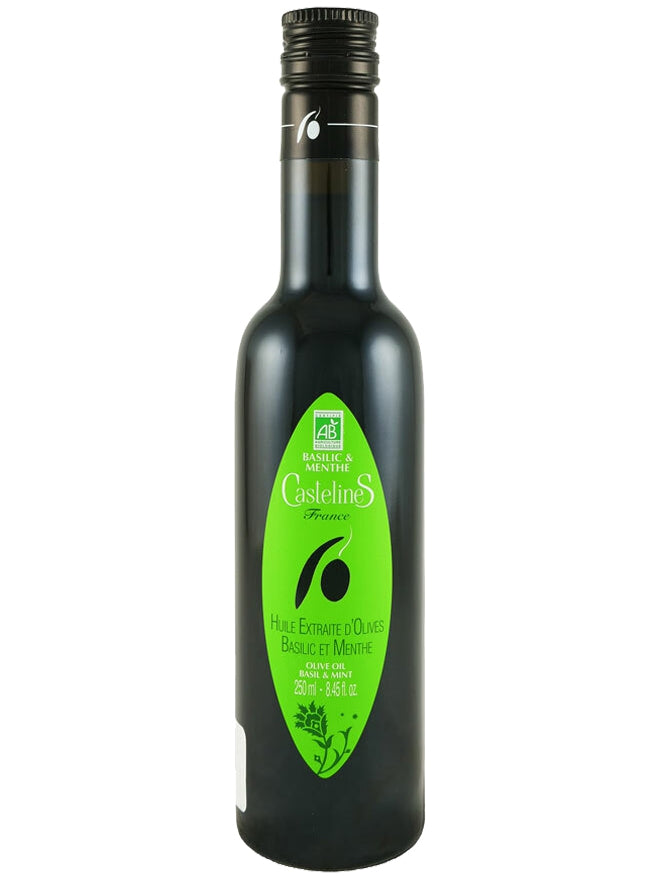 Castelines Basil & Mint Olive Oil 250ML 12-Pack