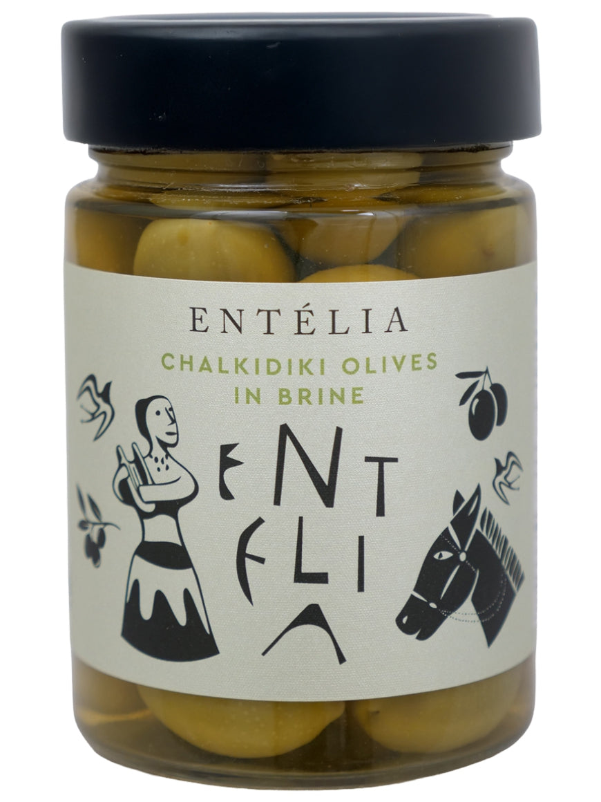 Entelia Chalkidiki Olives in Brine (Single Unit)
