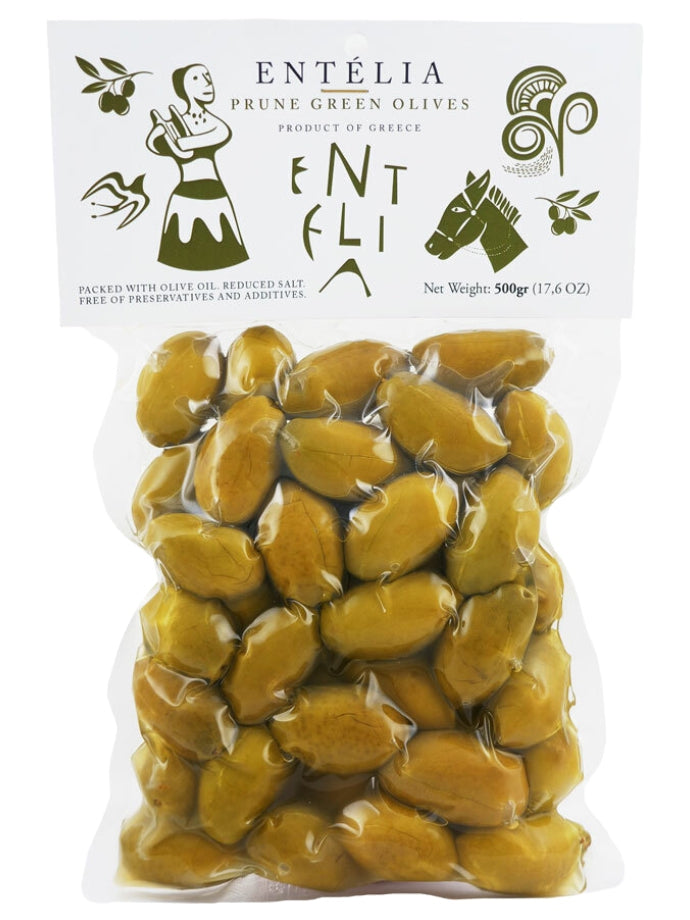 Entelia Prune Green Olives (Single Unit)