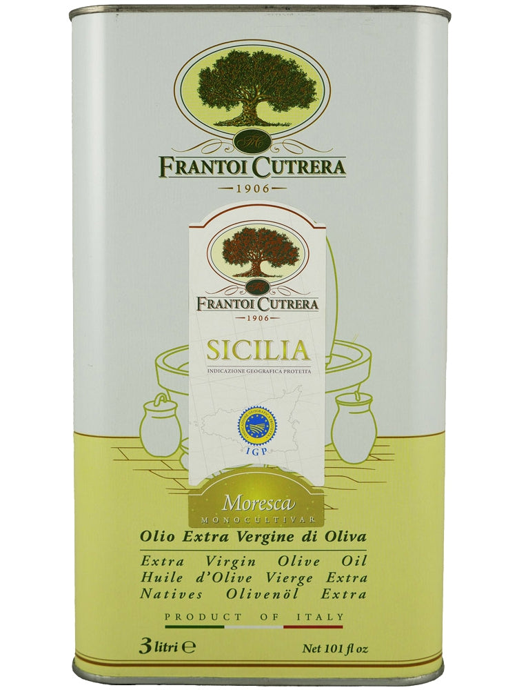 Frantoi Cutrera Moresca IGP Sicilia 3L Tin (Single Unit)