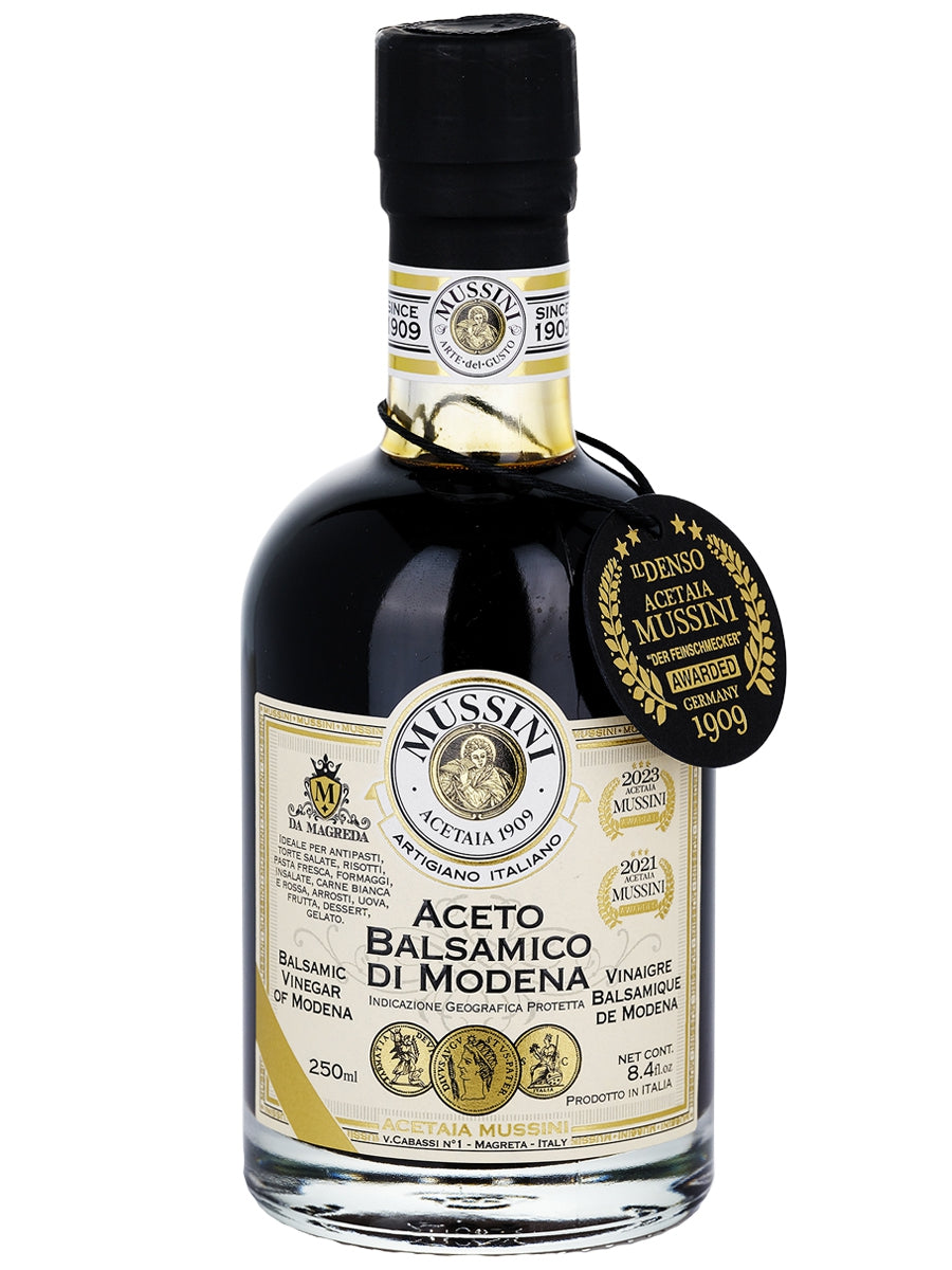 Mussini PGI Balsamic Vinegar of Modena 3 Gold Medals (Single Unit)