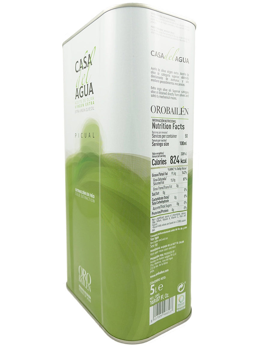 Casa del Agua Picual 5L Tin (Single Unit)