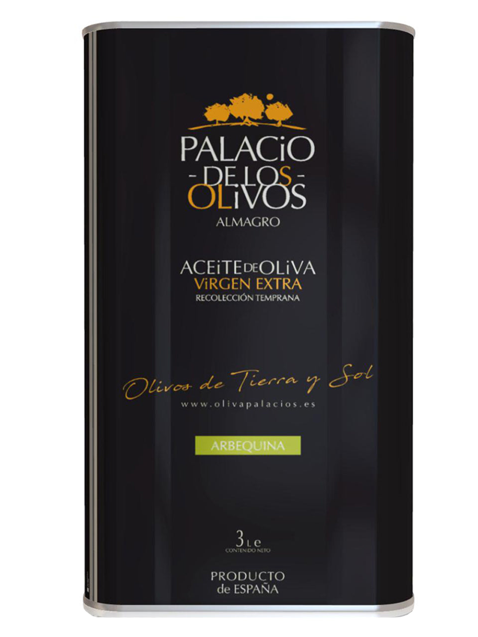 Palacio de los Olivos Arbequina 3L Tin 4-Pack
