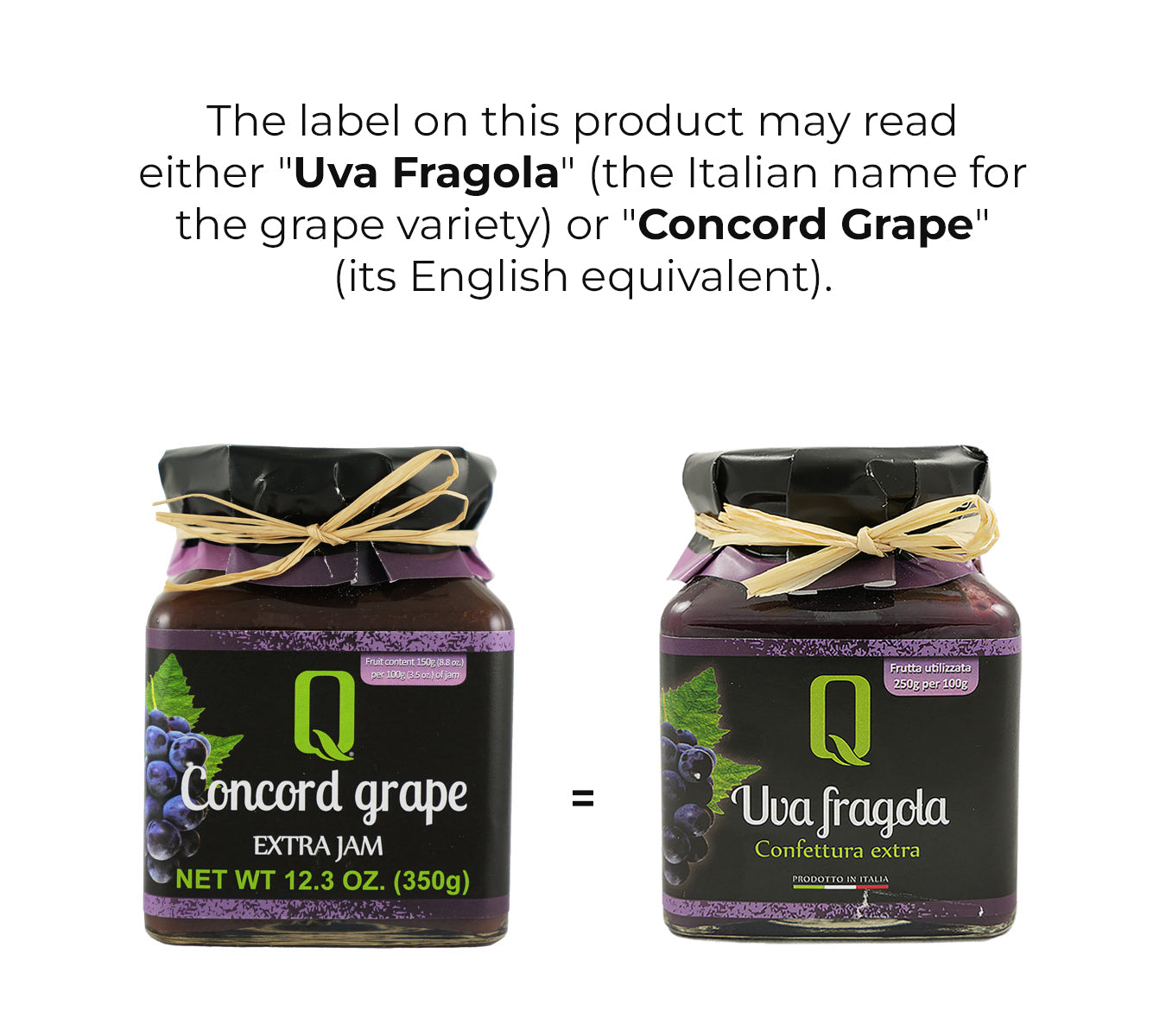 Quattrociocchi Concord Grape Jam 12-Pack