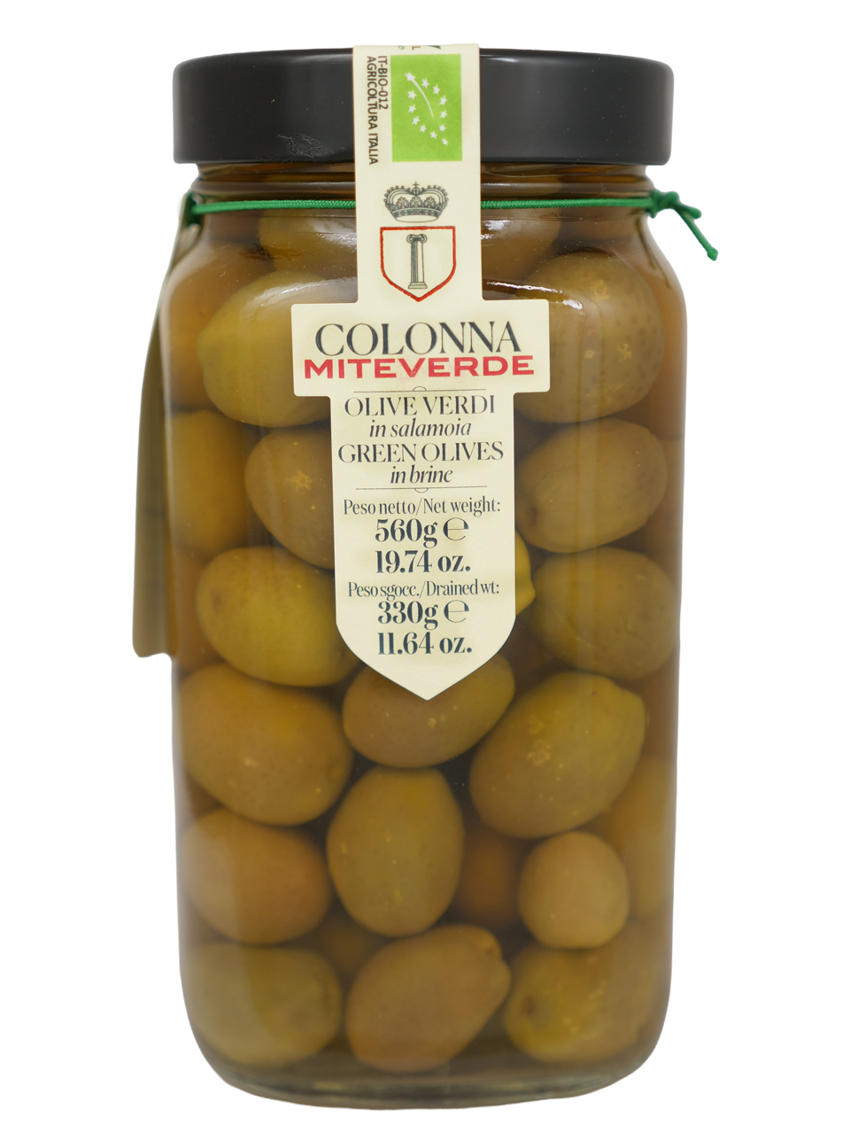 Colonna Organic MiteVerde Green Olives 4-Pack