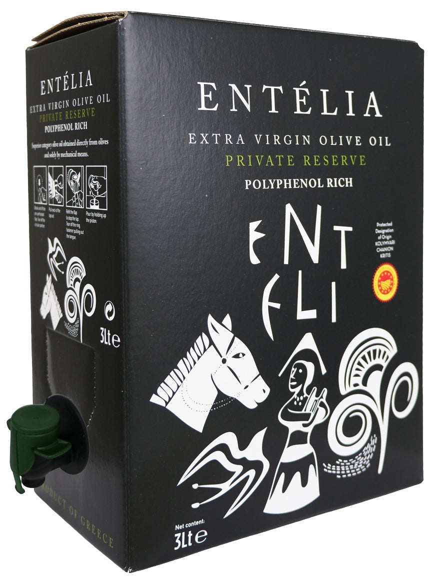 Entelia Private Reserve PDO Kolymvari 3L Bag-In-Box 4-Pack