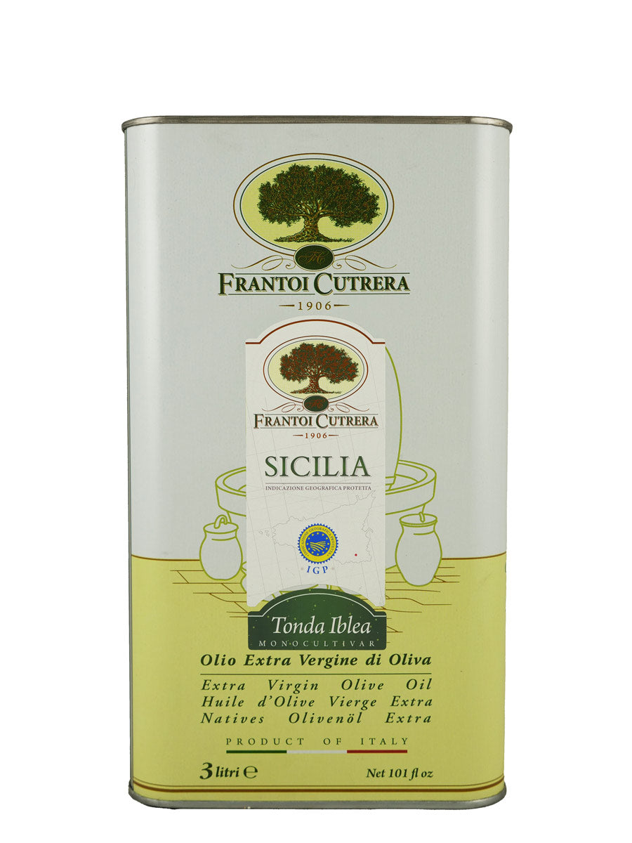 Frantoi Cutrera Tonda Iblea IGP Sicilia 3L Tin (Single Unit)