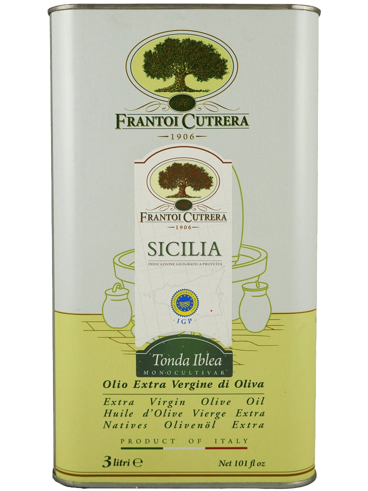 Frantoi Cutrera Tonda Iblea IGP Sicilia 3L Tin (Single Unit)