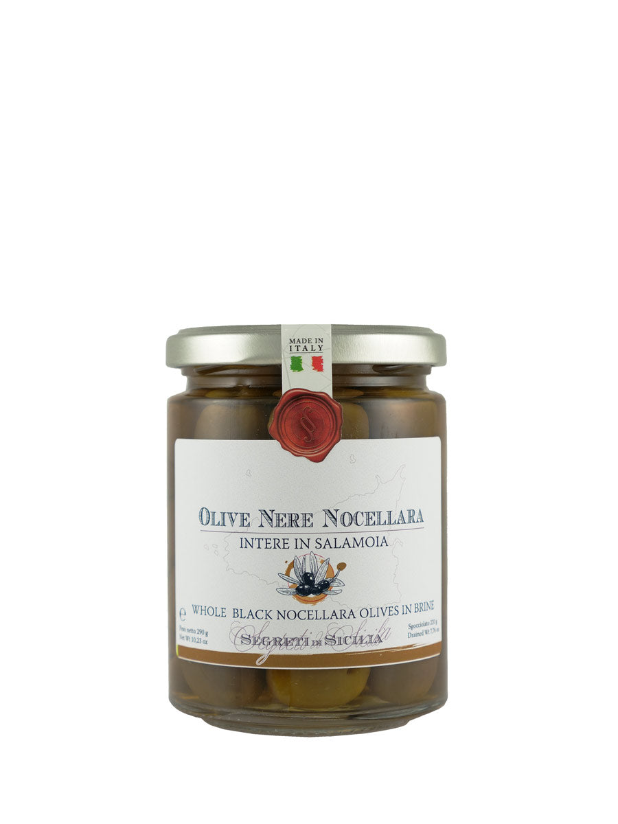 Frantoi Cutrera Black Nocellara del Belice Olives in Brine (Single Unit)