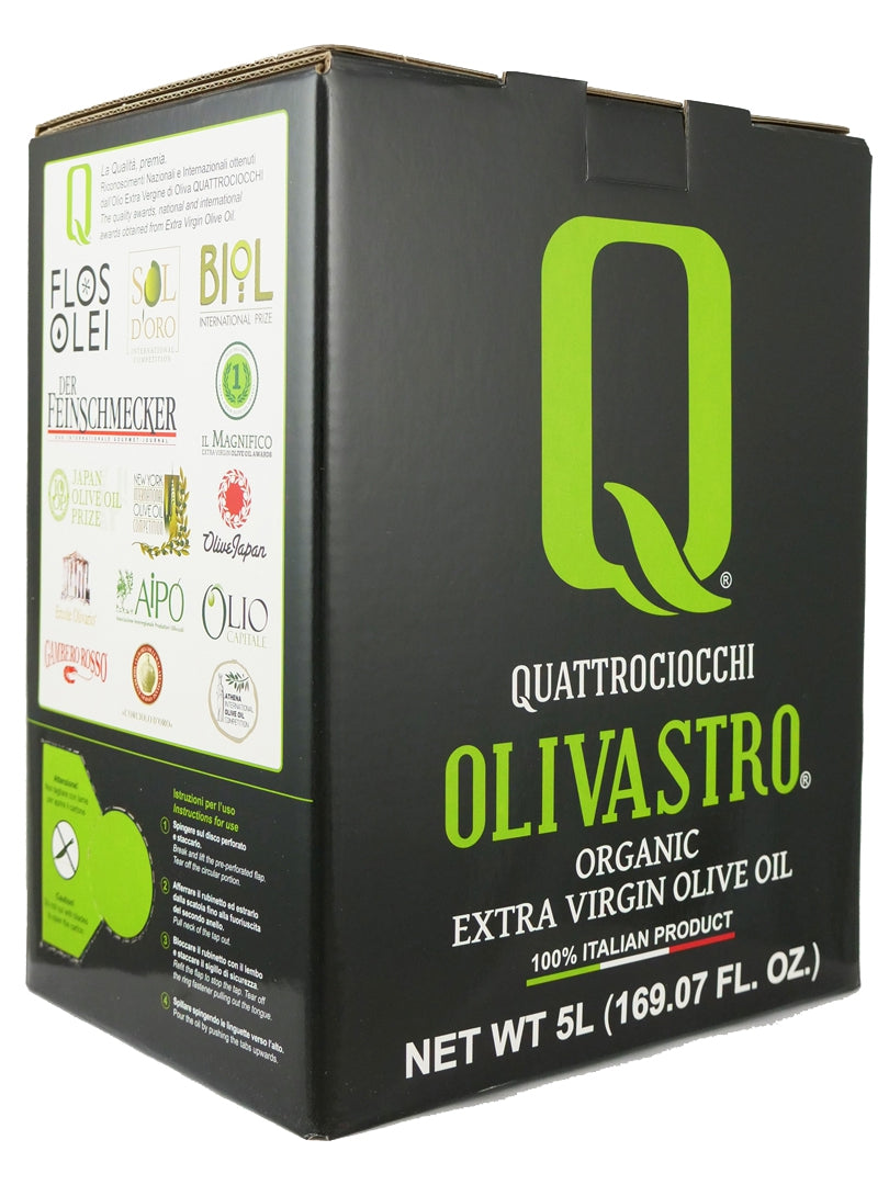 Quattrociocchi Olivastro Organic 5L Bag-in-Box (Single Unit)