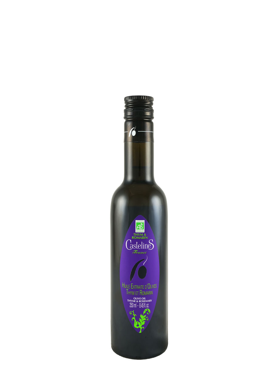 Castelines Thyme & Rosemary Olive Oil 12-Pack 2021 Harvest
