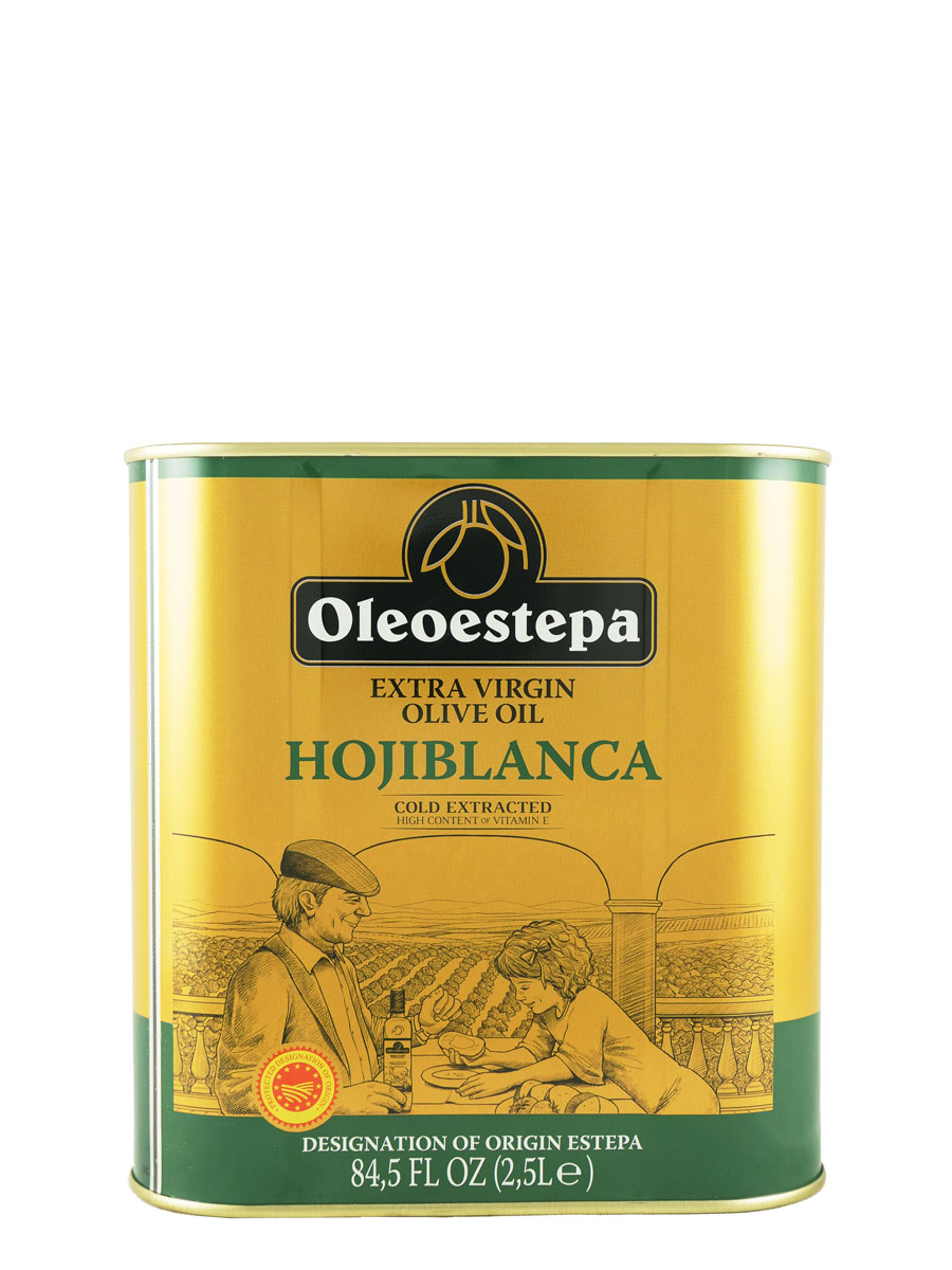Oleoestepa Hojiblanca 2.5L Tin 8-Pack 2021 Harvest