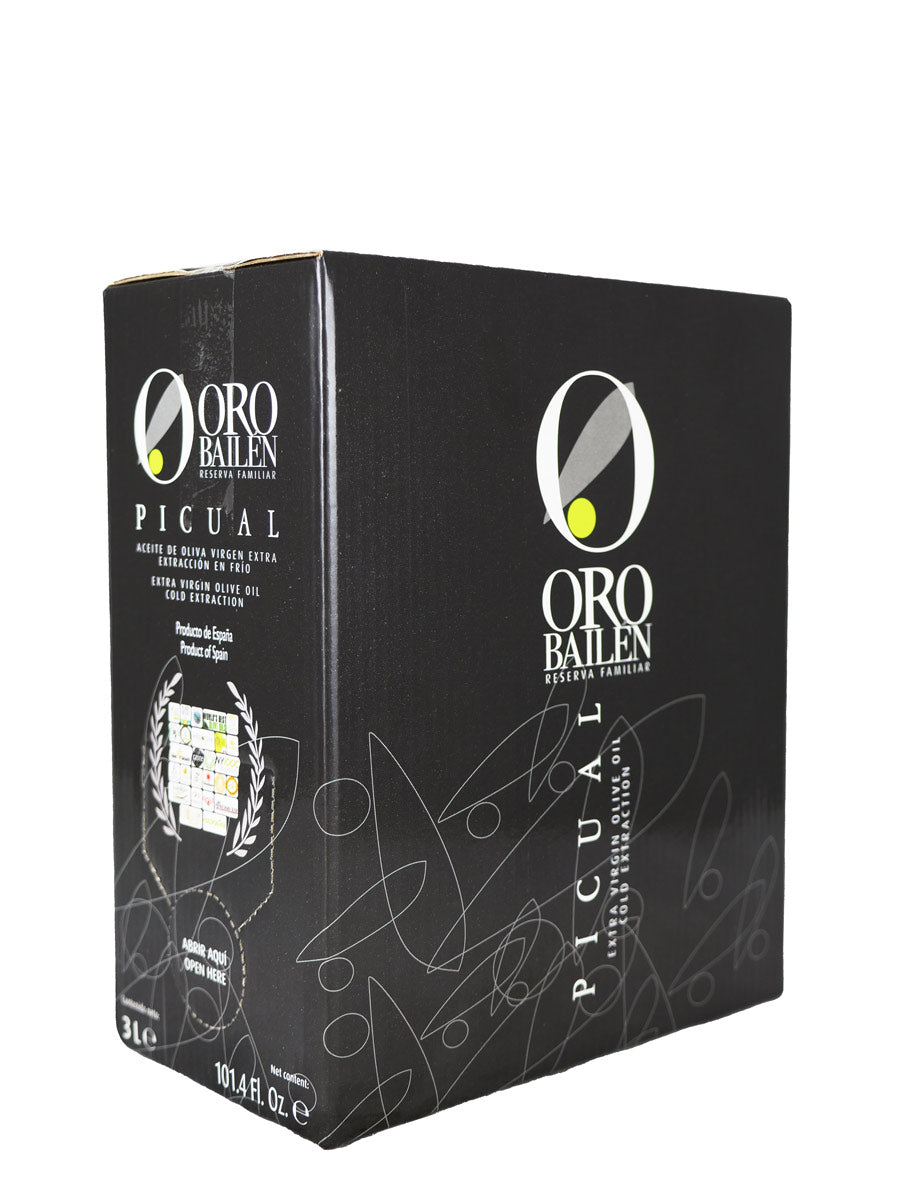 Oro Bailen Reserva Familiar Picual 3L Bag in Box 4-Pack