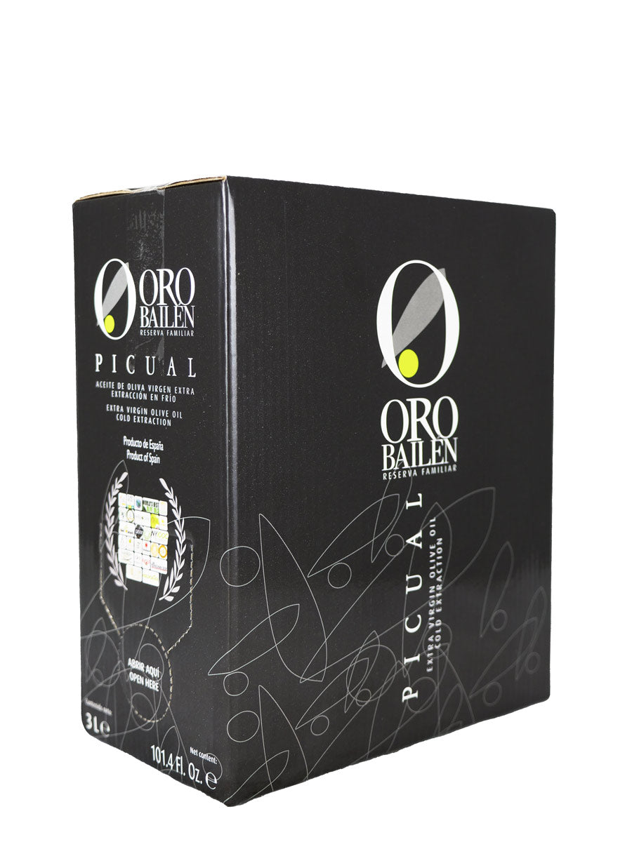 Oro Bailen Reserva Familiar Picual 3L Bag in Box 4-Pack 2021 Harvest