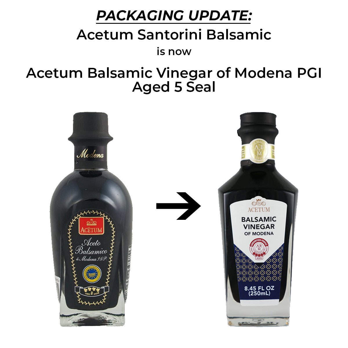 Acetum Balsamic Vinegar of Modena PGI Aged 5 Seal 6-Pack